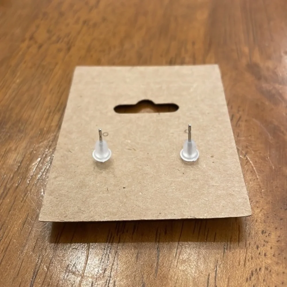 Pink and rose gold 12mm stud earrings